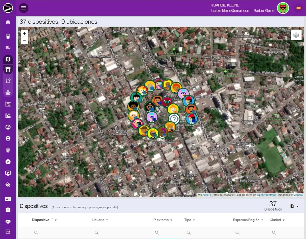 Captura de pantalla de la solución Cloud Asset Management en la plataforma INGITE